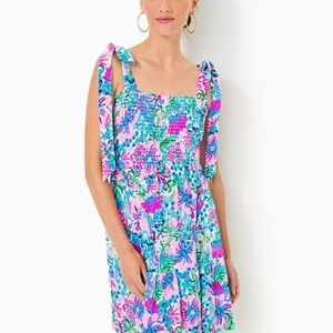 NWT Lilly Pulitzer Kailua Smocked Dress, L